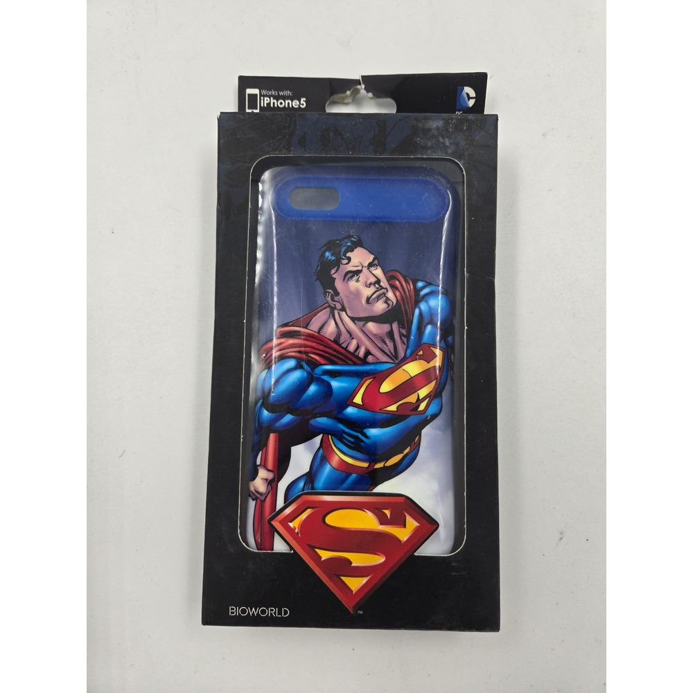 Bioworld DC Comics Superman iPhone 5 5s Case Blue Red PH1EG1SPM00PP00 New